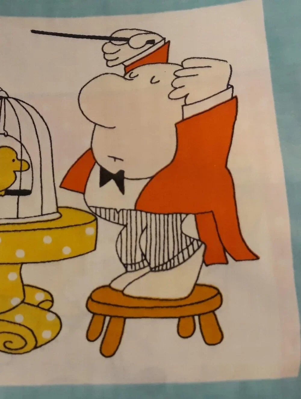 Vintage Ziggy Cartoon Pequot Double Full Flat Sheet